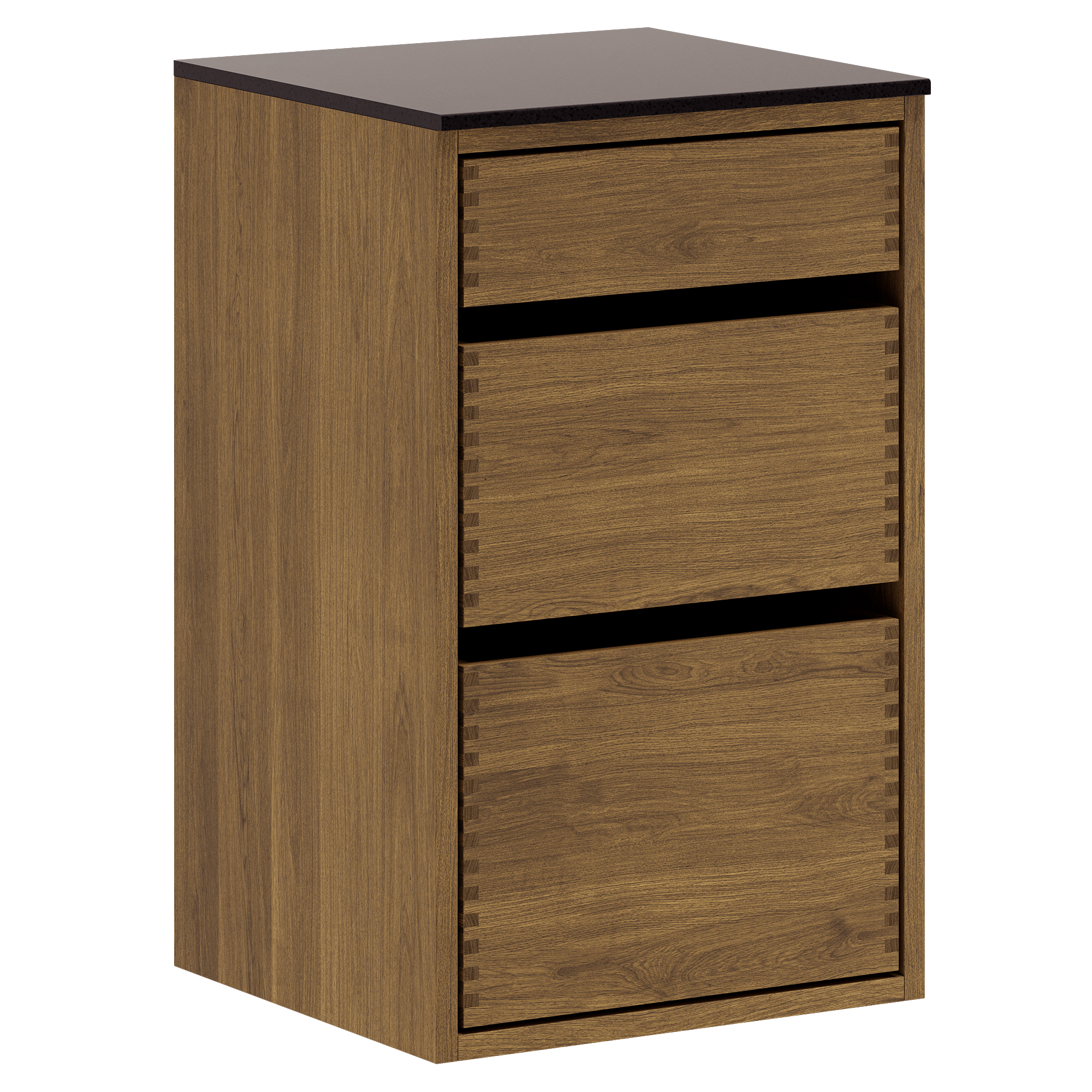 40 cm Dunkel geölt Just Wood Original Unterschrank 40 cm in der Tiefe