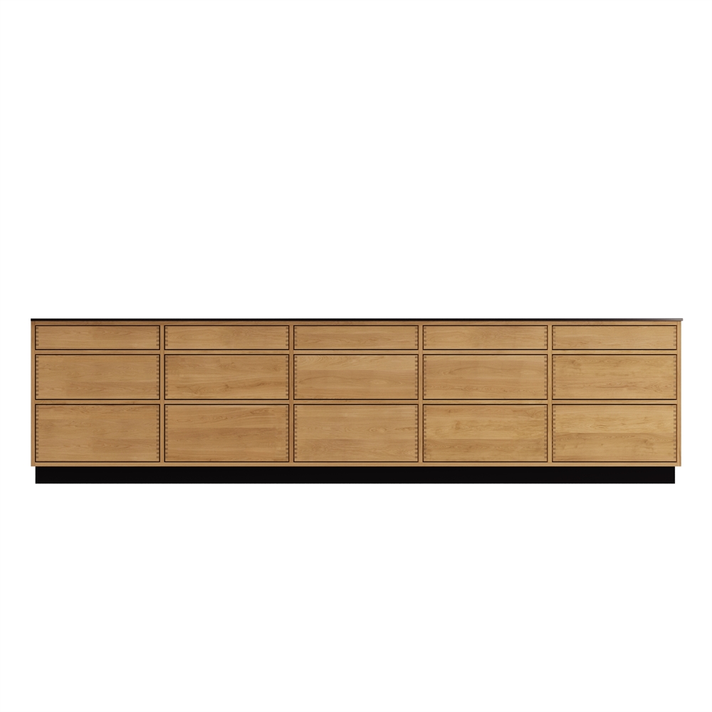 Just Wood Push Leicht geölt Køkkenø - 311,4 cm bred - 100 cm dyb