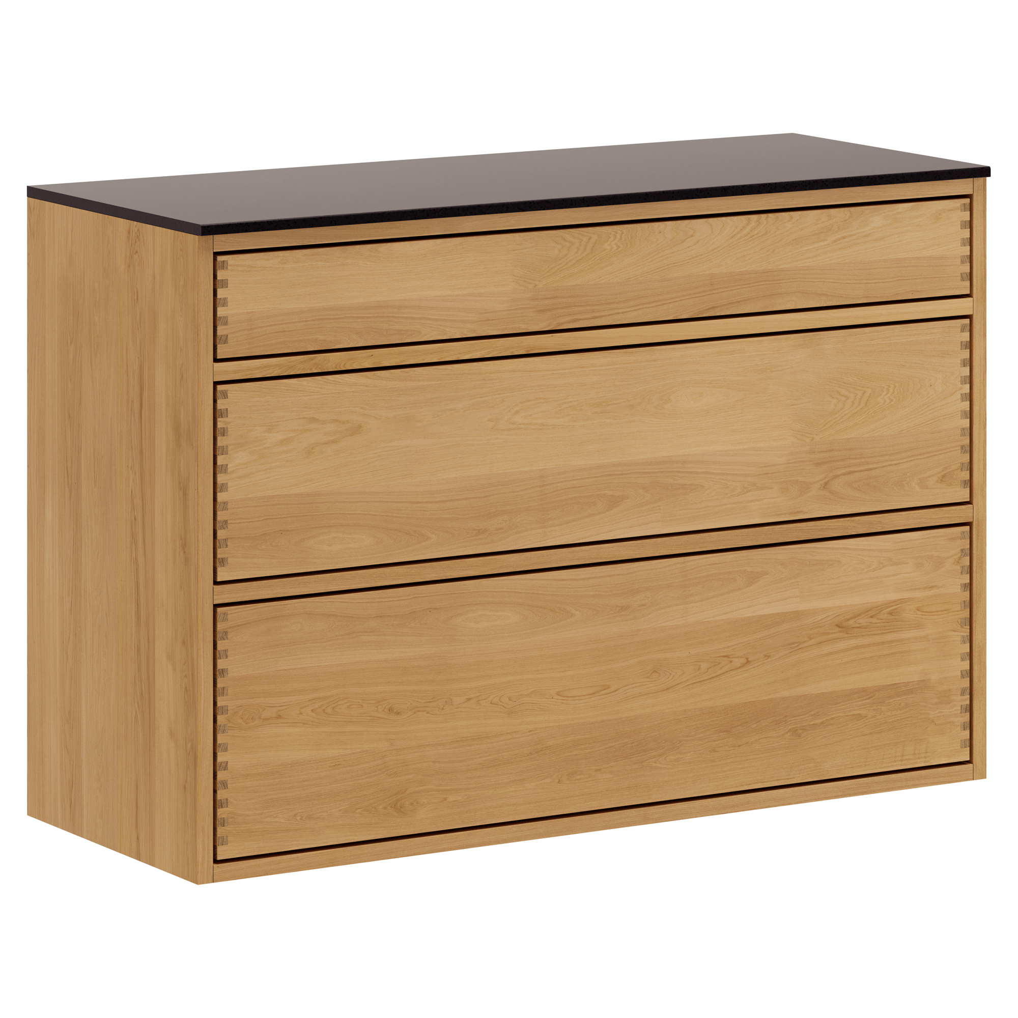 100 cm Leicht geölt Just Wood Waschbeckenunterschrank 40 cm tief
