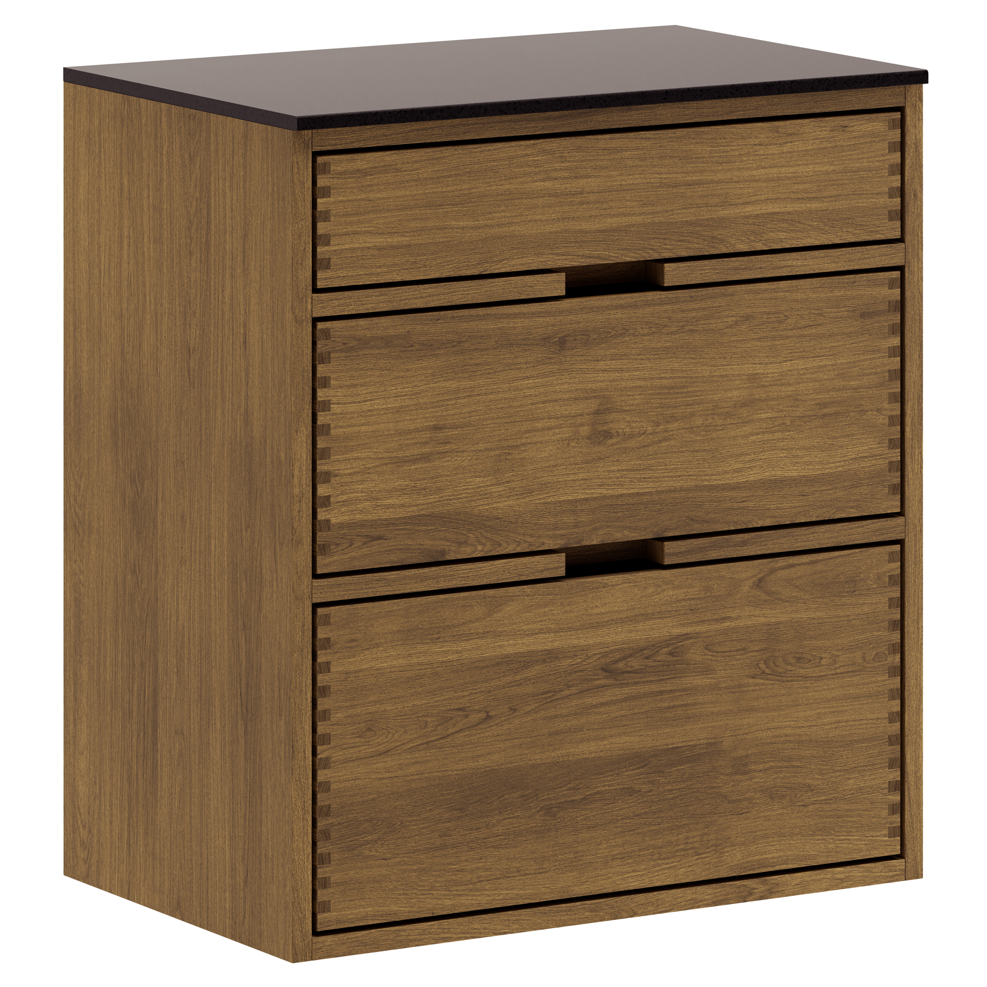 60 cm Dunkel geölt Just Wood Unterschrank 40 cm in der Tiefe