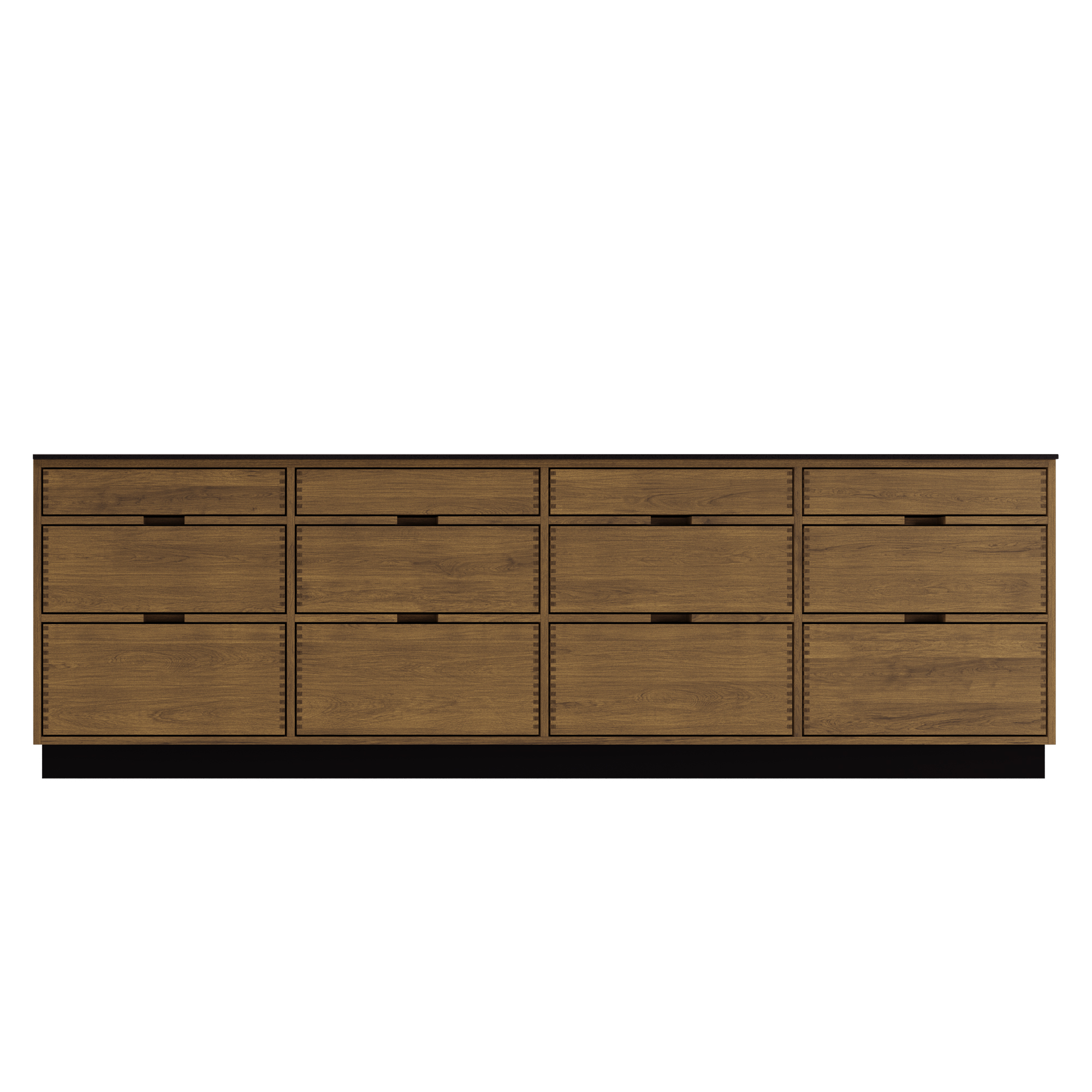 Just Wood Dunkel geölt Køkkenø - 249,5 cm bred - 100 cm dyb